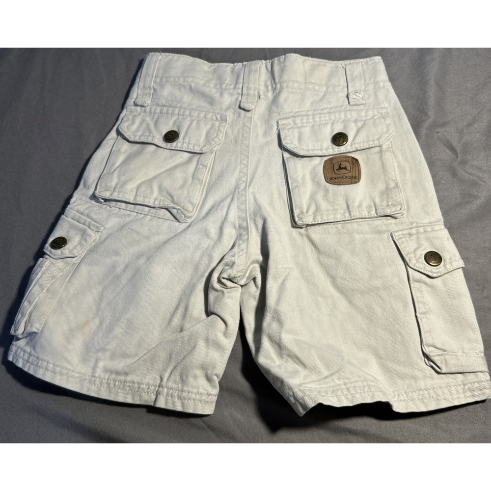 John Deere Kids Cargo Shorts Size 4 Beige - Picture 3 of 9